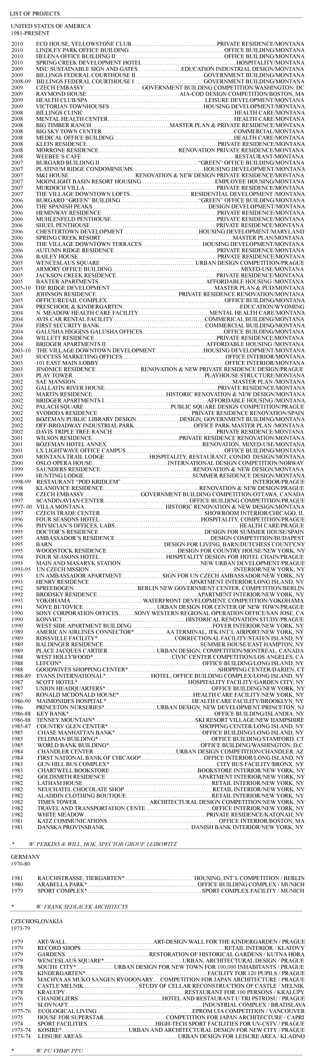 List of Complete Works